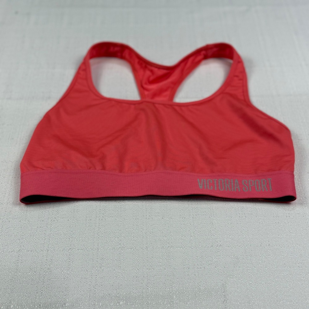 Victoria‎ Sport Coral Pink Racerback Sports Bra Medium Athletic Workout Yoga